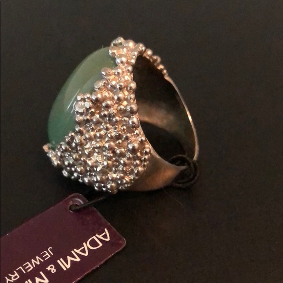 ADAMI & MARTUCCI STERLING SILVER GREEN AVENTURINE - Picture 7 of 8